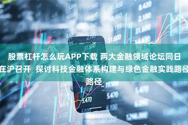 股票杠杆怎么玩APP下载 两大金融领域论坛同日在沪召开  探讨科技金融体系构建与绿色金融实践路径